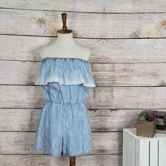 Michael Stars Havana‎ Off The Shoulder Romper Small - Picture 1 of 4